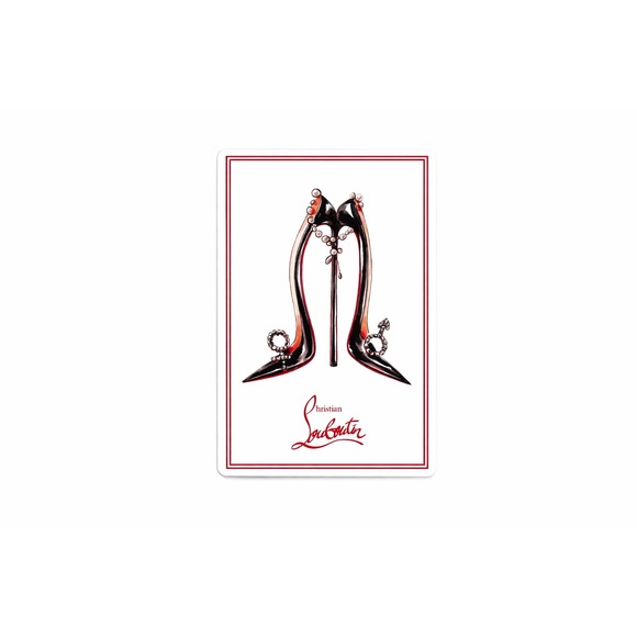 Christian Louboutin Other - Christian Louboutin Collectible Playing Card 9 of Hearts with Case